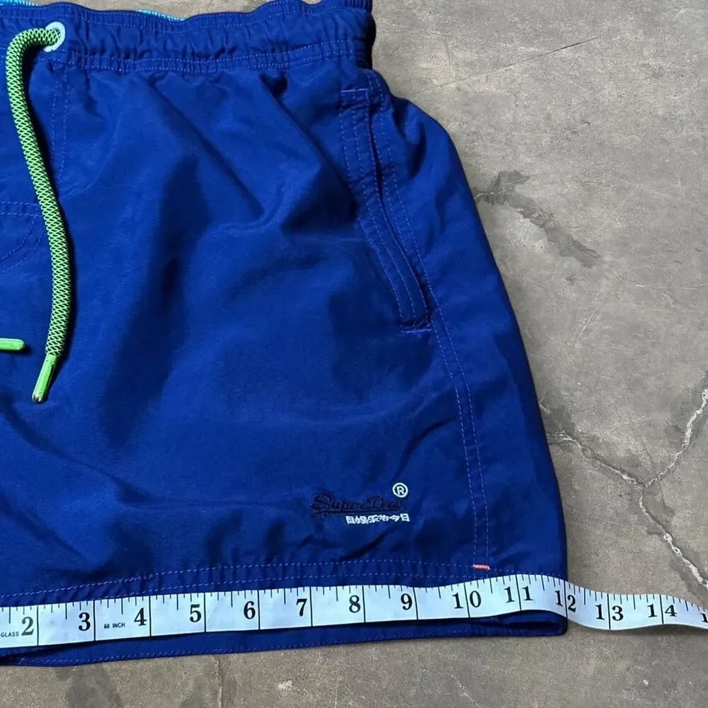 Superdry Men's Blue and Navy Swim-briefs-shorts